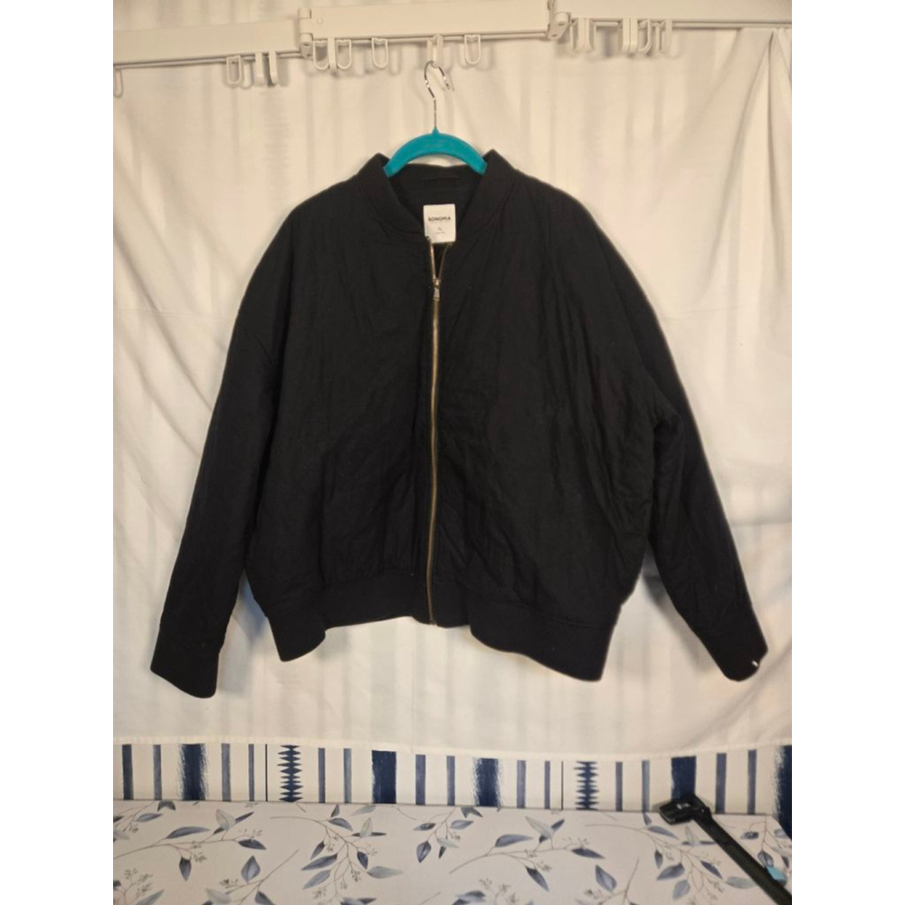 Women's Sonoma Black Quilted Bomber Jacket XL